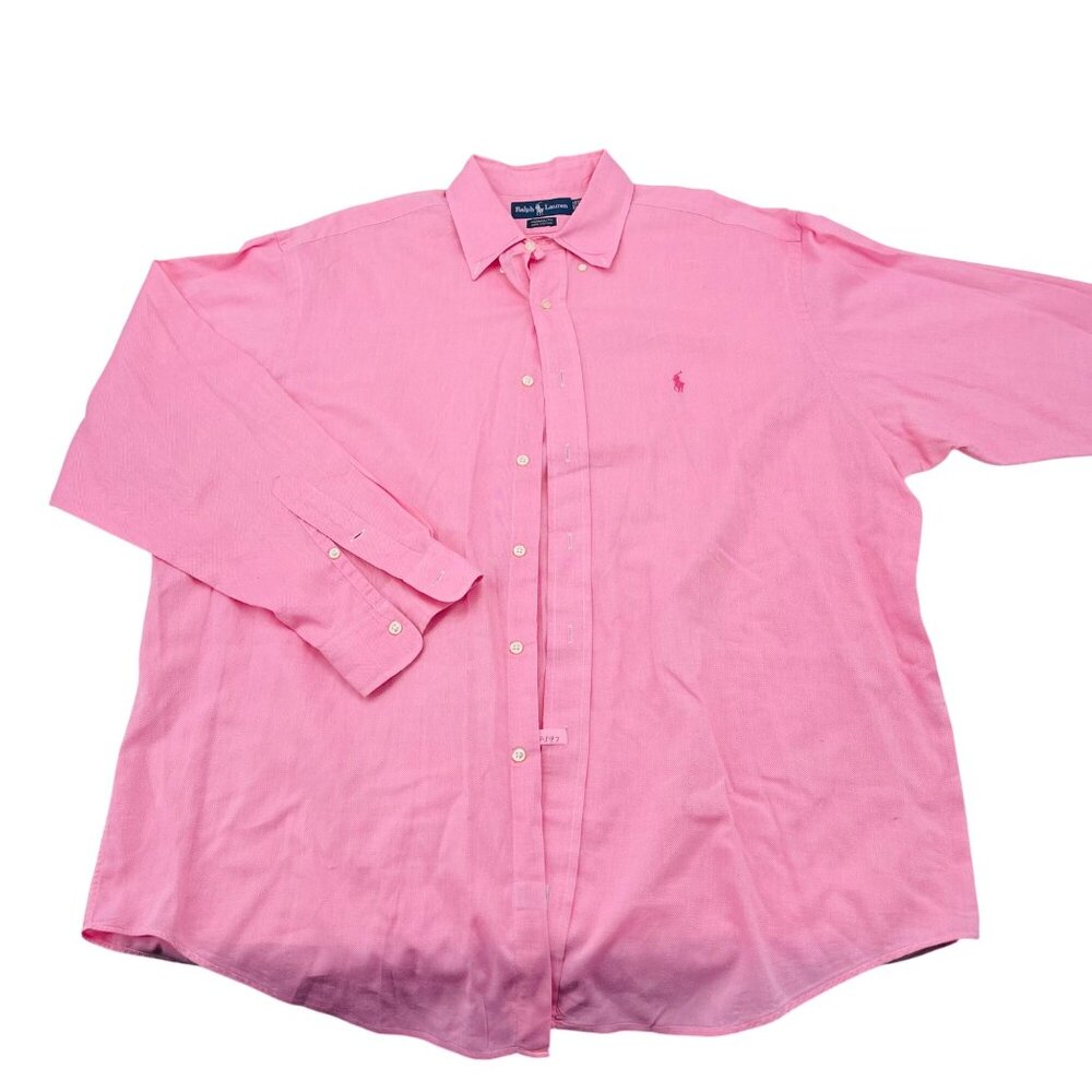 Ralph Lauren Pink Yarmouth Button-Down Shirt 17- 35 Mens‎ Casual